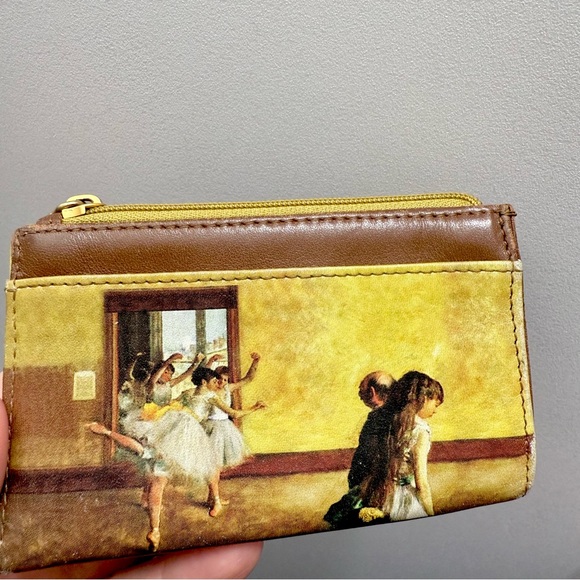 ICON Printed Leather Change Coin Purse Wallet Ballet Class - Picture 11 of 13